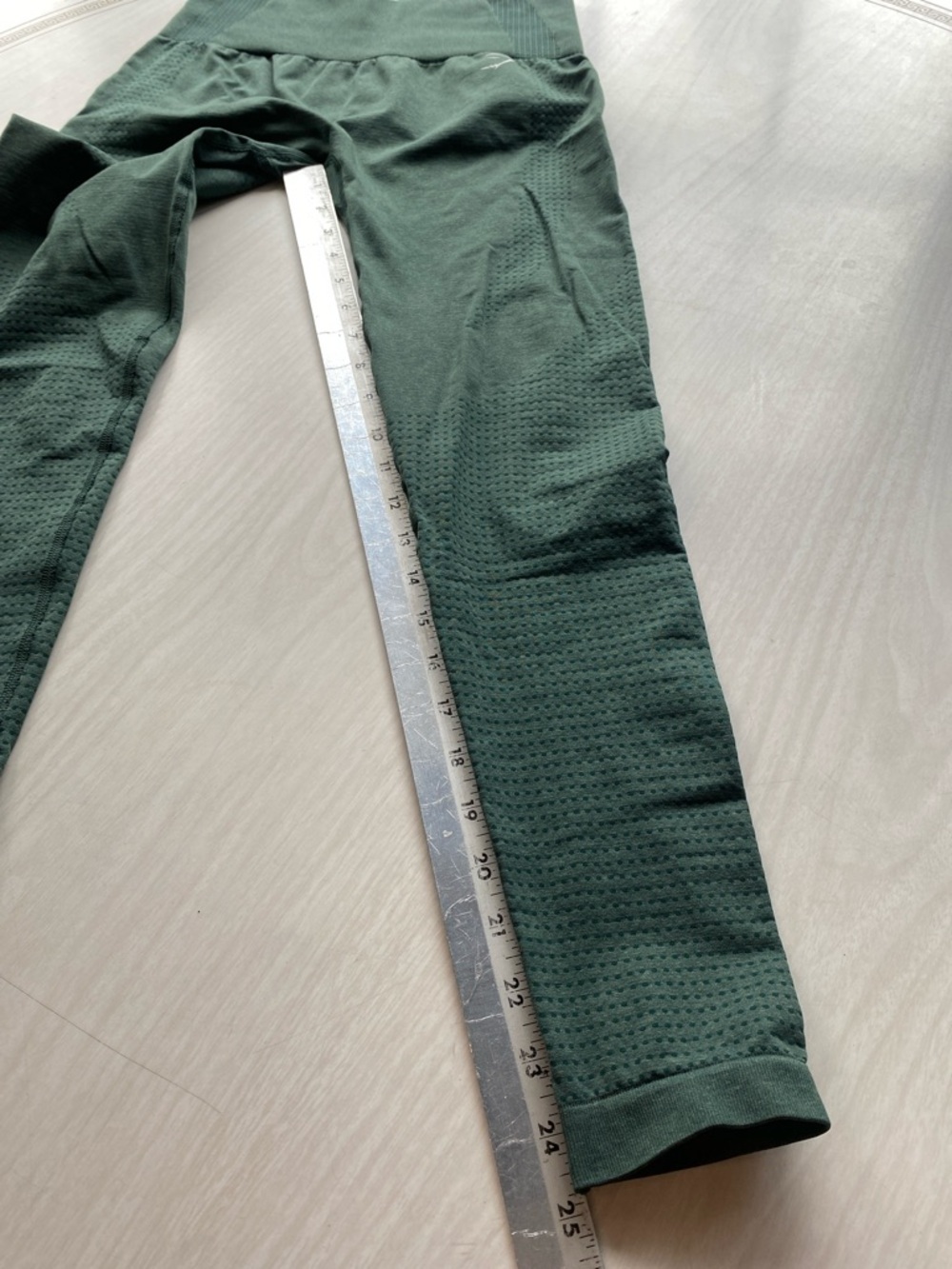 Gymshark Dark Green Seamless High-Waist Leggings - Picture 10 of 11